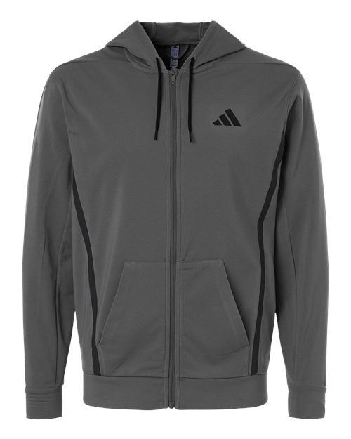Adidas | Men's Game & Go Fleece Full-Zip Hooded Sweatshirt AT208