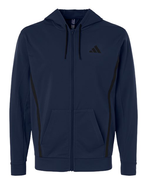 Adidas | Men's Game & Go Fleece Full-Zip Hooded Sweatshirt AT208