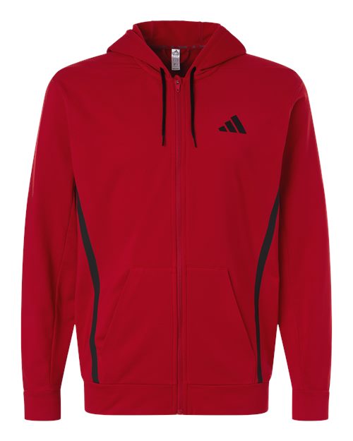 Adidas | Men's Game & Go Fleece Full-Zip Hooded Sweatshirt AT208
