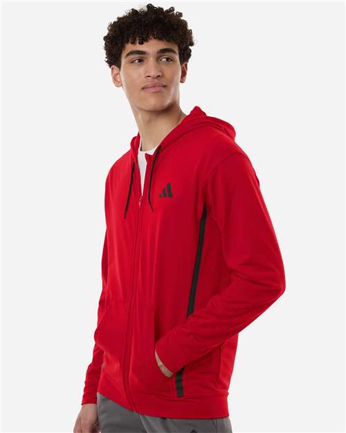 Adidas | Men's Game & Go Fleece Full-Zip Hooded Sweatshirt AT208