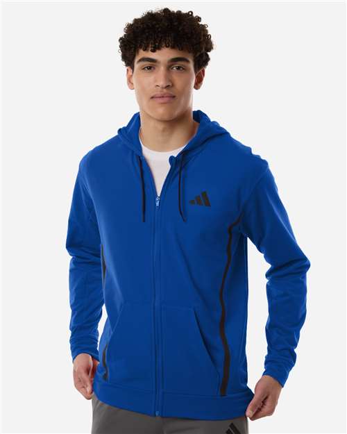Adidas | Men's Game & Go Fleece Full-Zip Hooded Sweatshirt AT208