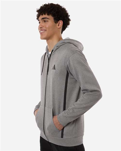 Adidas | Men's Game & Go Fleece Full-Zip Hooded Sweatshirt AT208