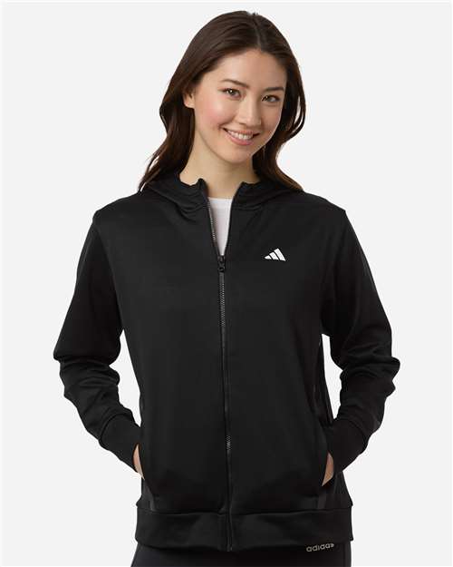 Adidas | Women's Game & Go Fleece Full-Zip Hooded Sweatshirt AT209