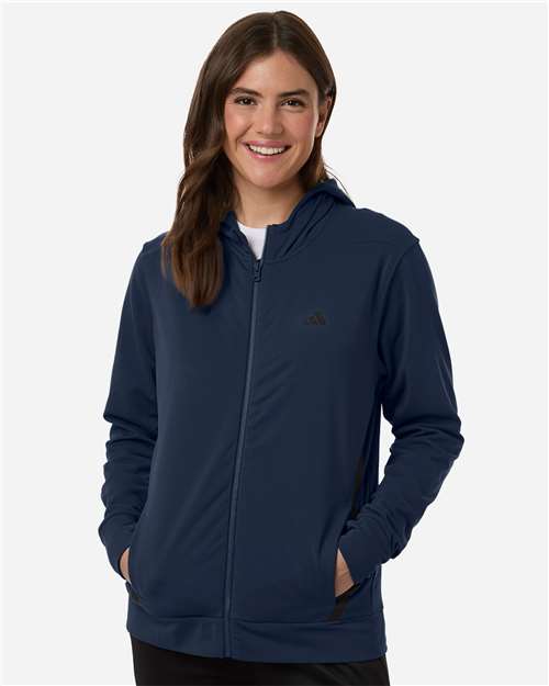 Adidas | Women's Game & Go Fleece Full-Zip Hooded Sweatshirt AT209