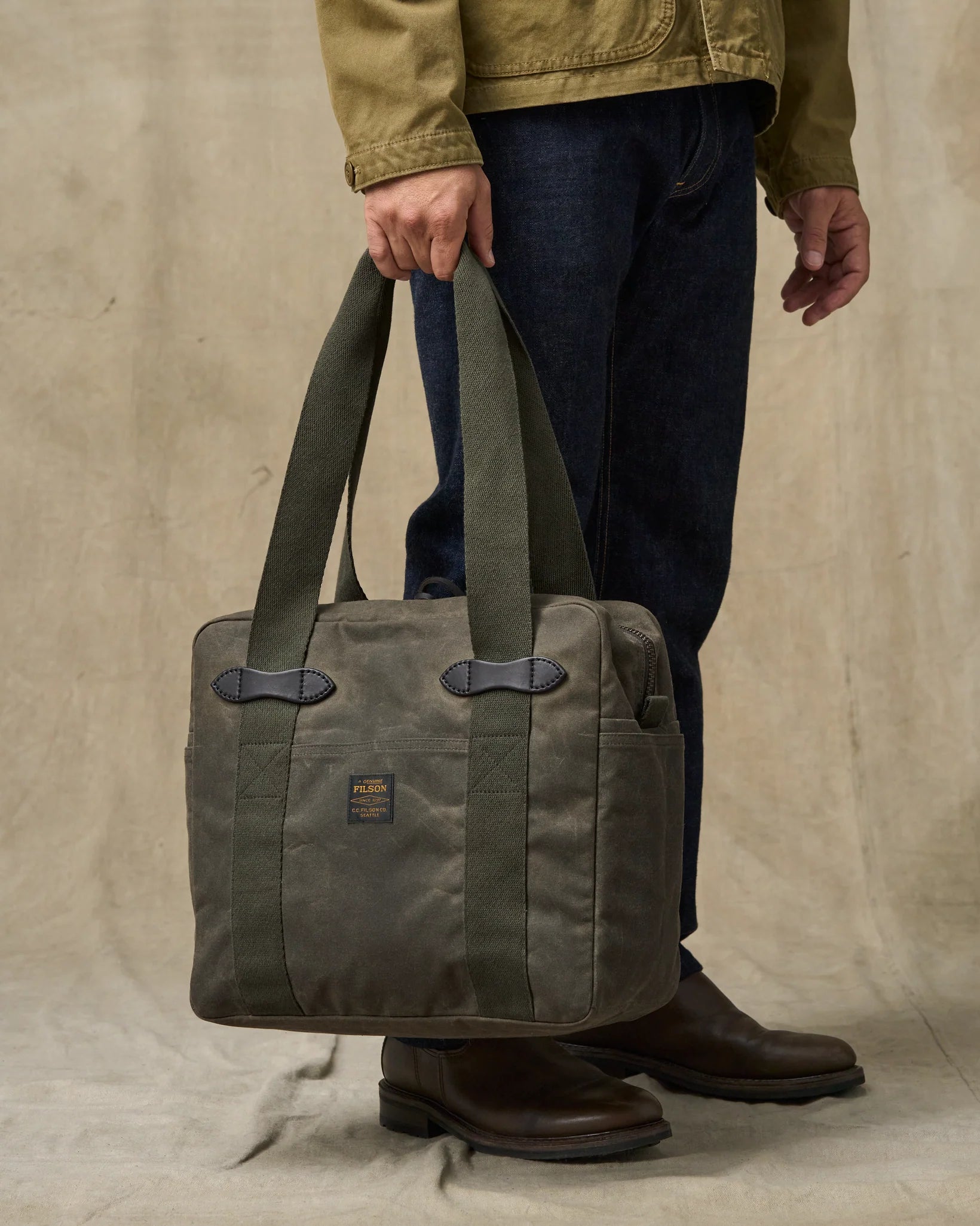 Filson | Tin Cloth Zipper Tote Bag