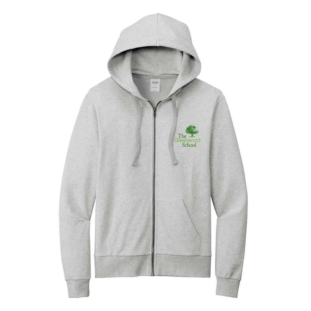 Allmade | Unisex Organic French Terry Full-Zip Hoodie (Greenwood)