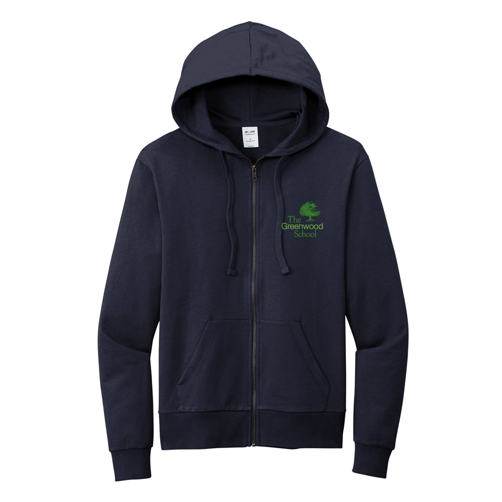 Allmade | Unisex Organic French Terry Full-Zip Hoodie (Greenwood)