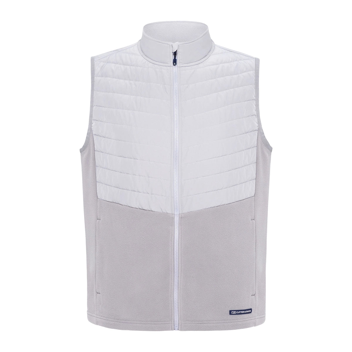 Cutter & Buck | Men's Woodland Epic Versatility Recycled Insulated Hybrid Fleece Full Zip Vest