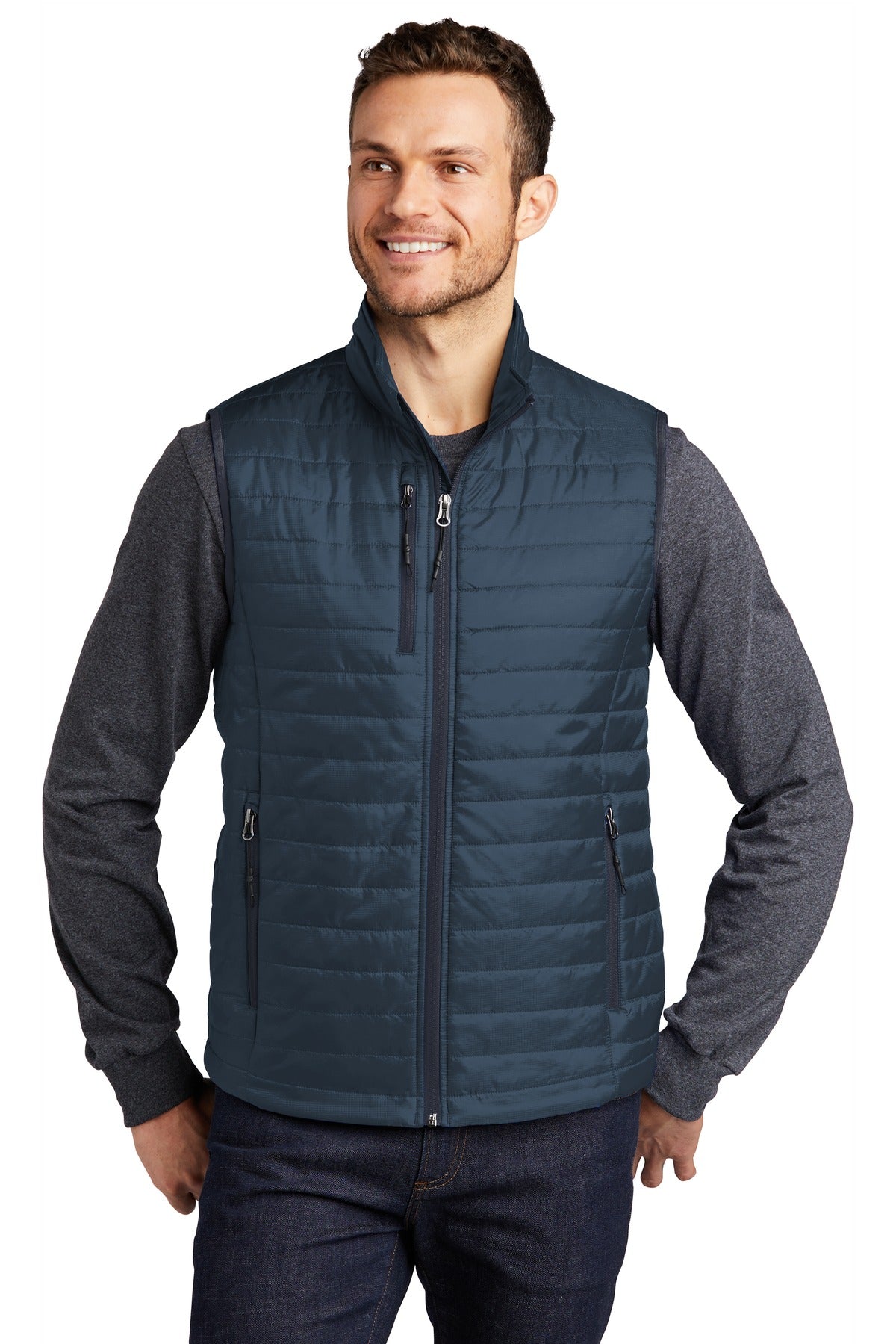 Port Authority | Men's Packable Puffy Vest (Greenwood)