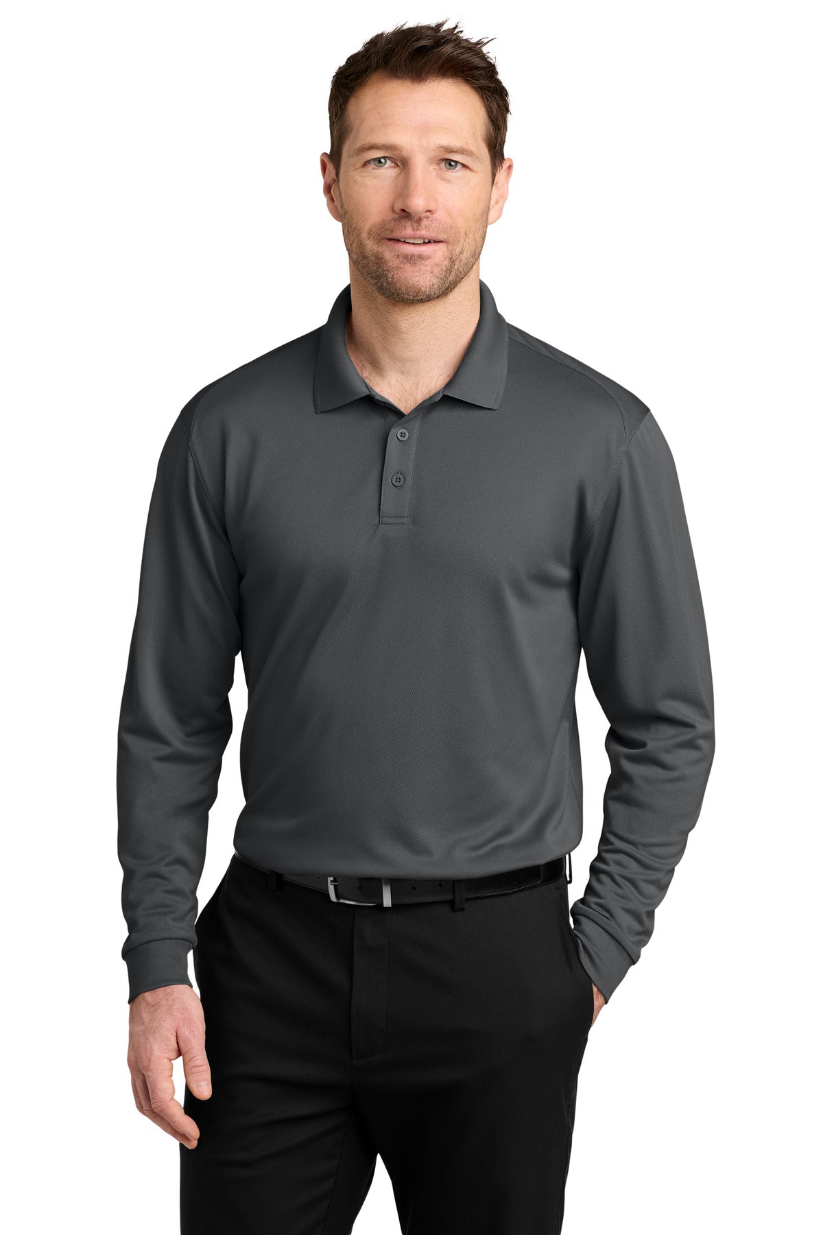 Port Authority | Men's Wearever Performance Pique Long Sleeve Polo (VRH)