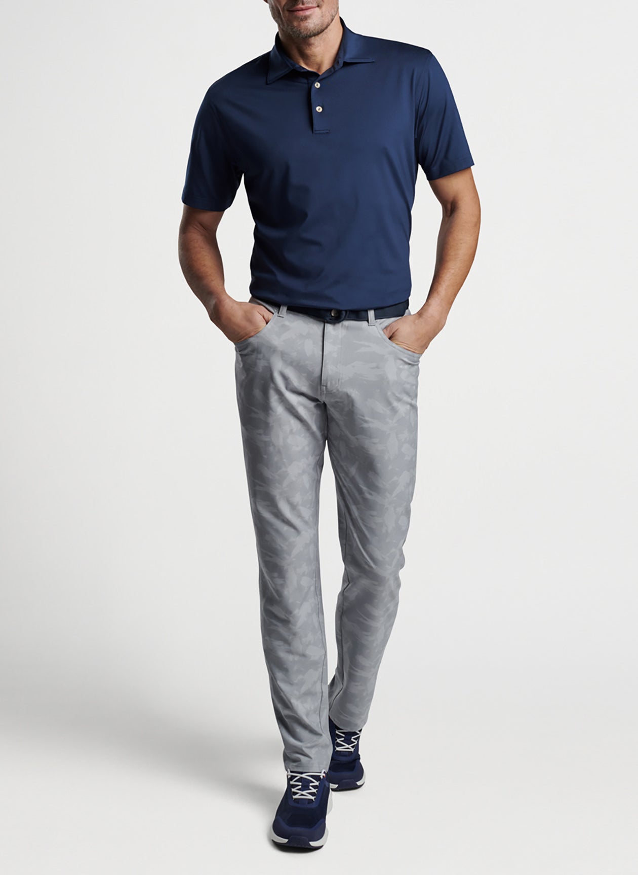 Peter Millar | Men's Solid Performance Polo - Self Collar