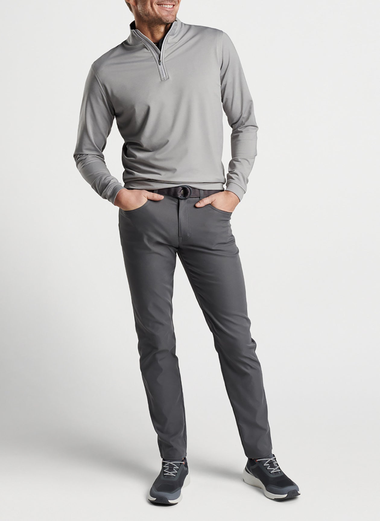 Peter Millar | Men's Perth Performance Melange Quarter-Zip