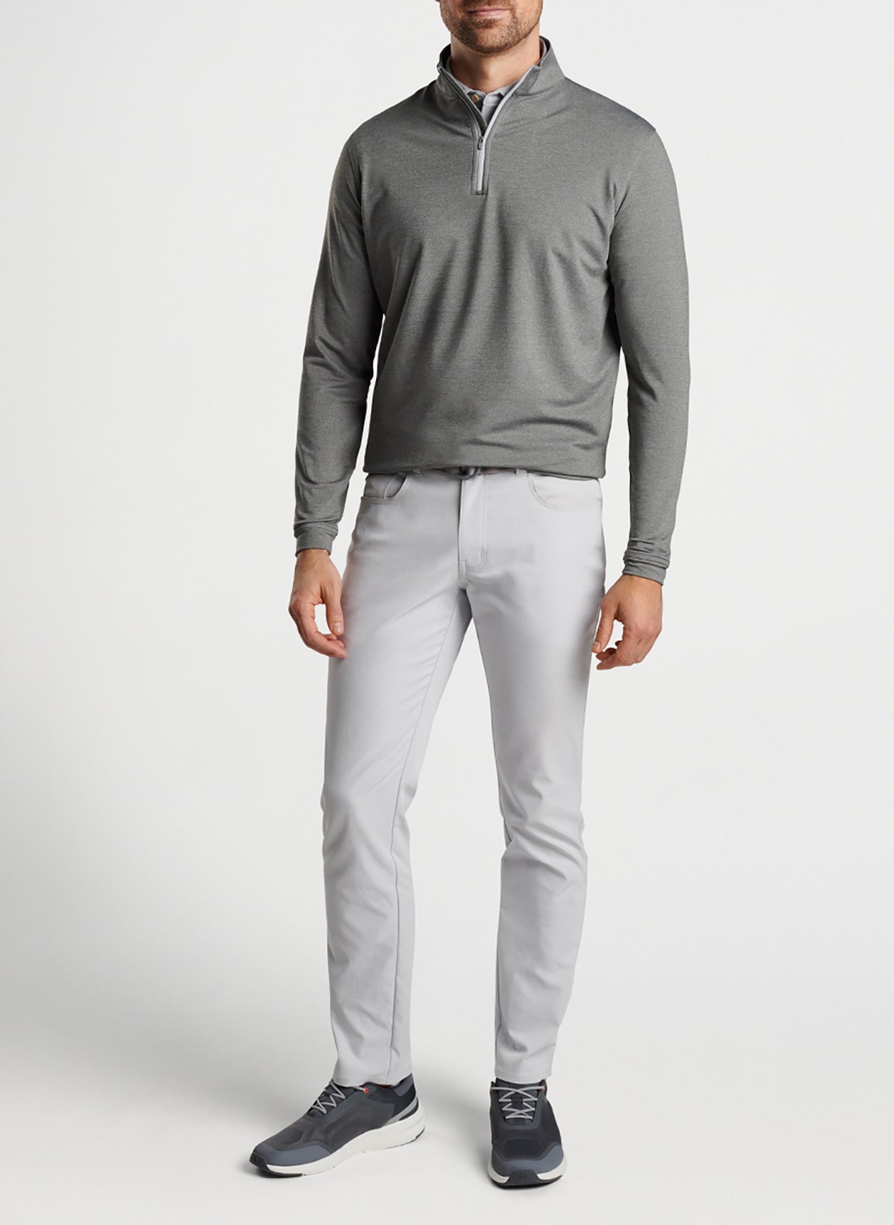 Peter Millar | Men's Perth Performance Melange Quarter-Zip