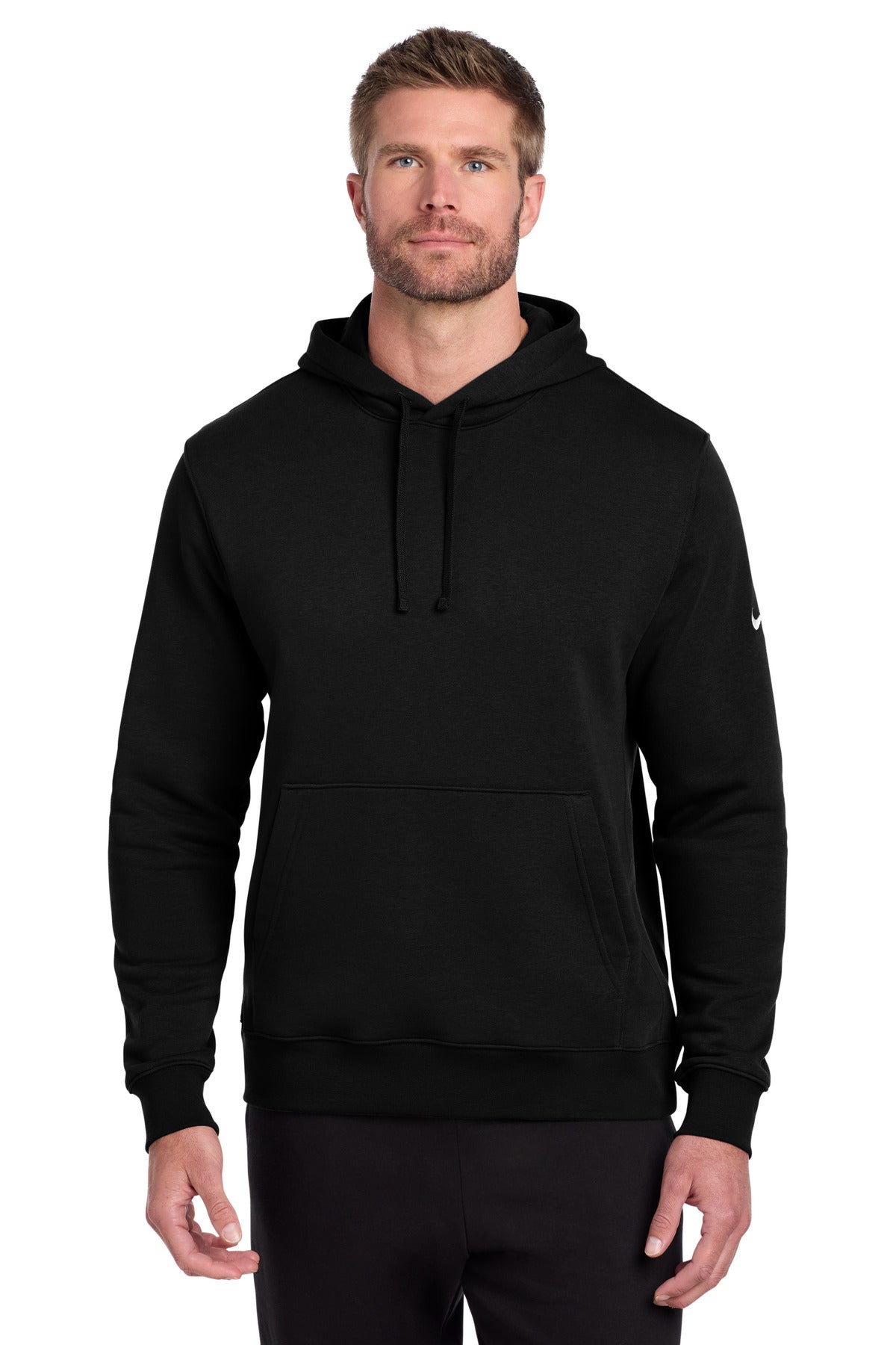 Nike | Men's Club Fleece Sleeve Swoosh Pullover Hoodie (Greenwood)