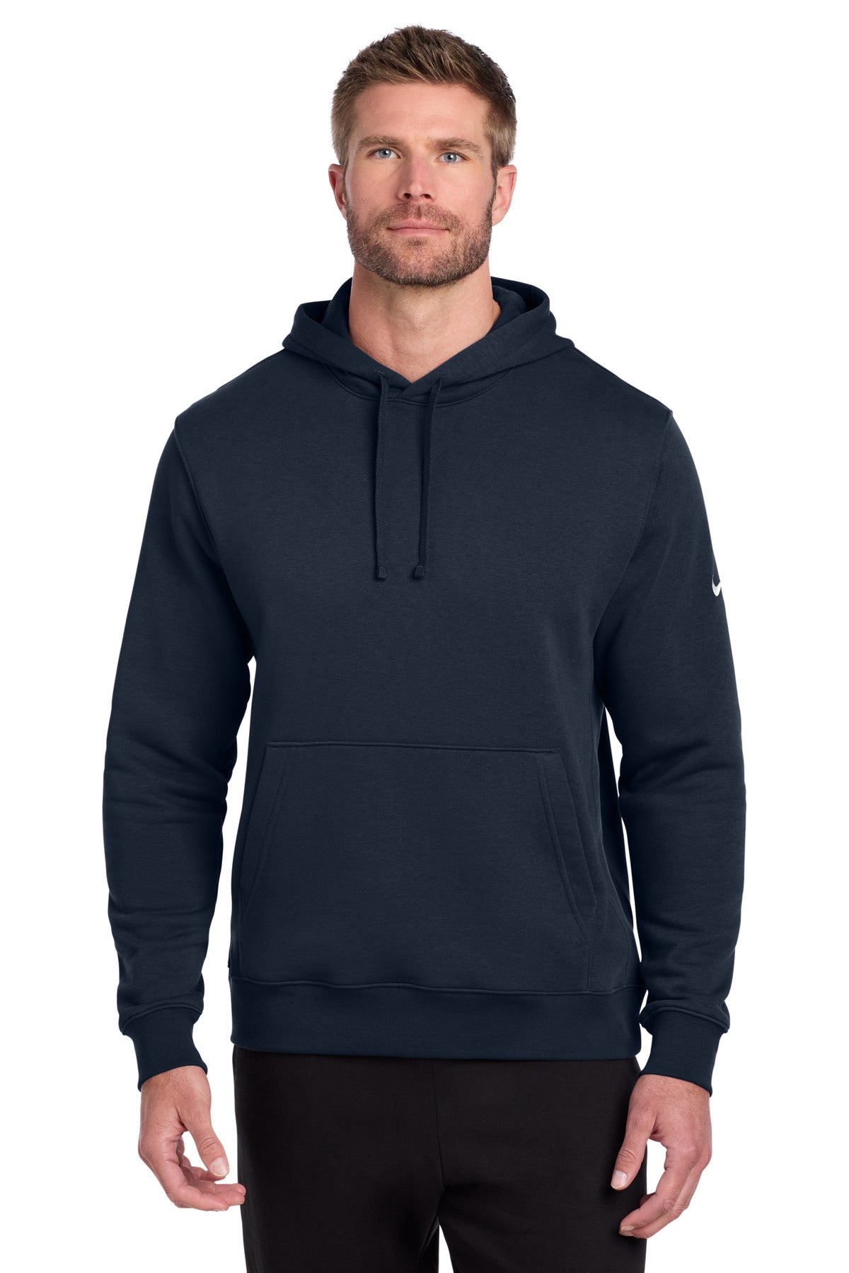 Nike | Men's Club Fleece Sleeve Swoosh Pullover Hoodie (Greenwood)