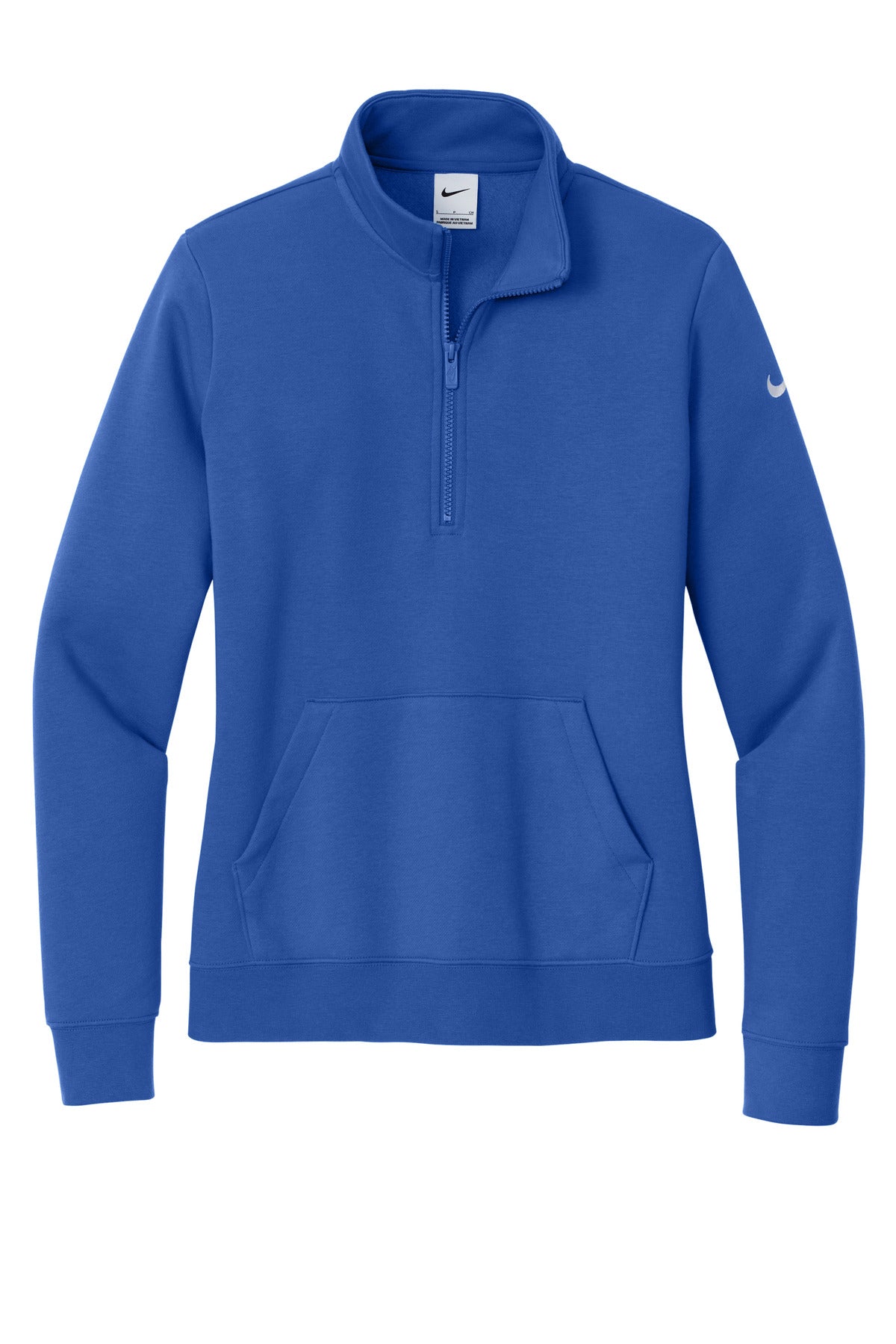 Nike Women's Club Fleece Sleeve Swoosh 1/2-Zip NKDX6720