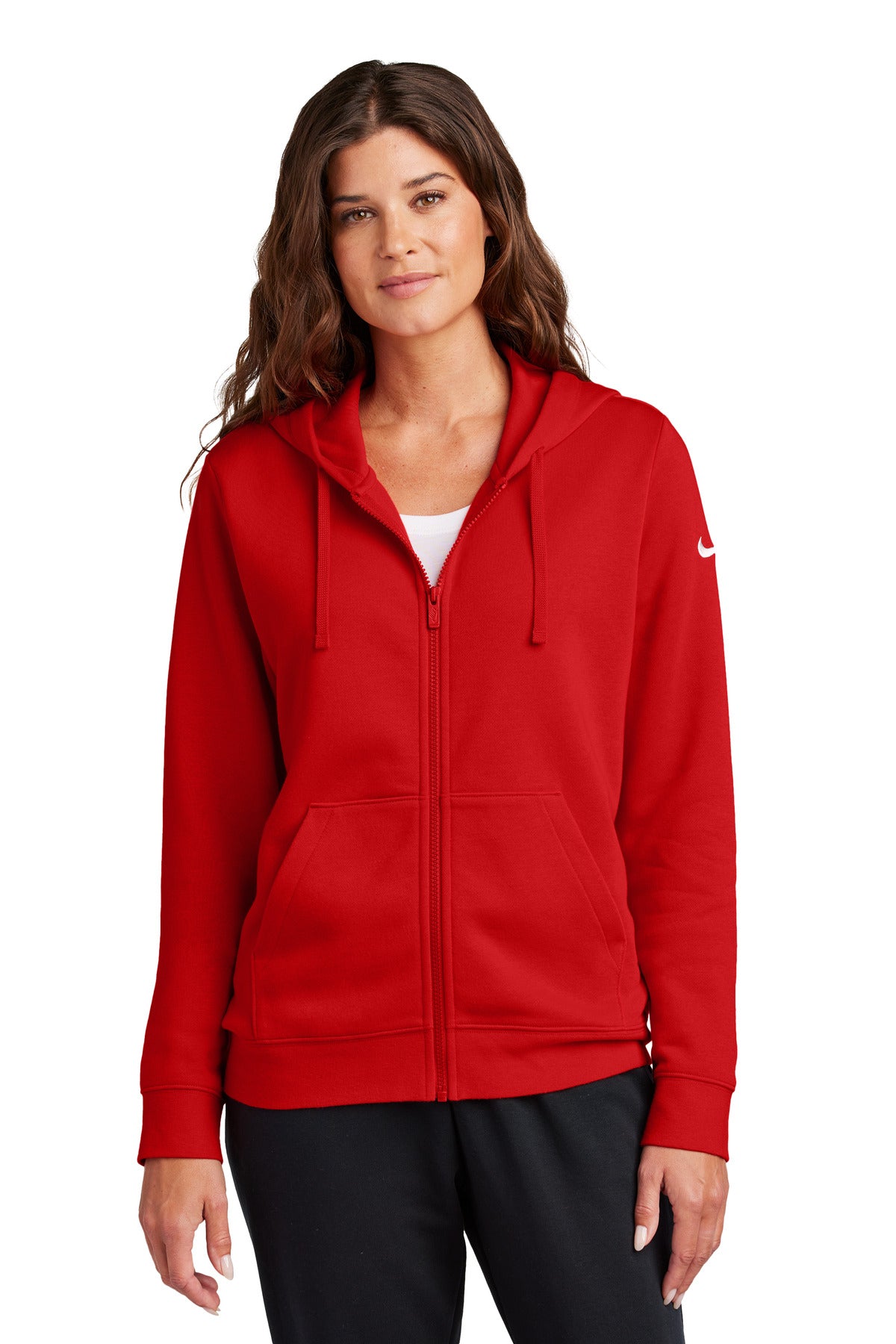 Nike | Women's Club Fleece Sleeve Swoosh Full-Zip Hoodie NKFD9890
