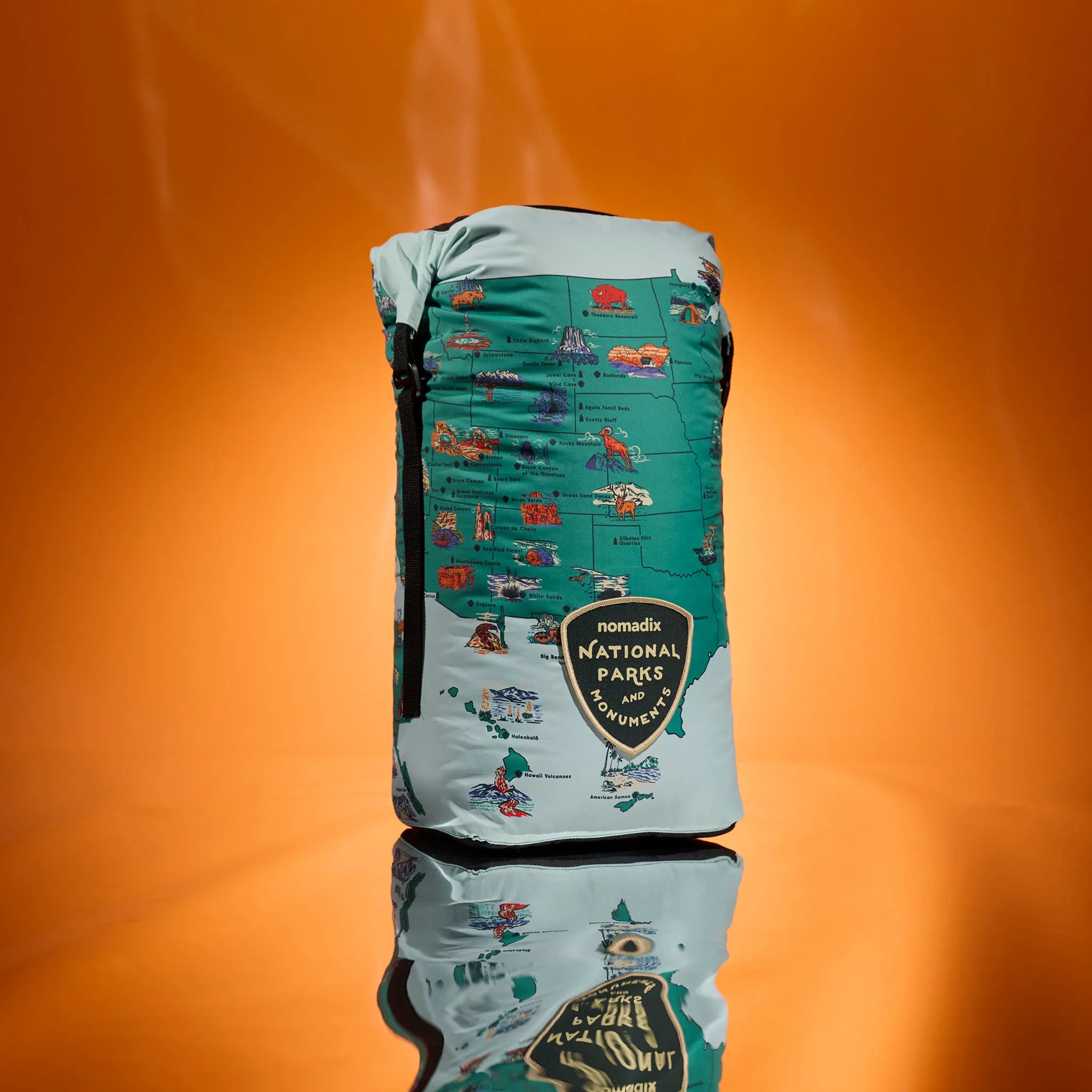 Nomadix | Graphene Puffer Blanket: National Parks and Monuments Map