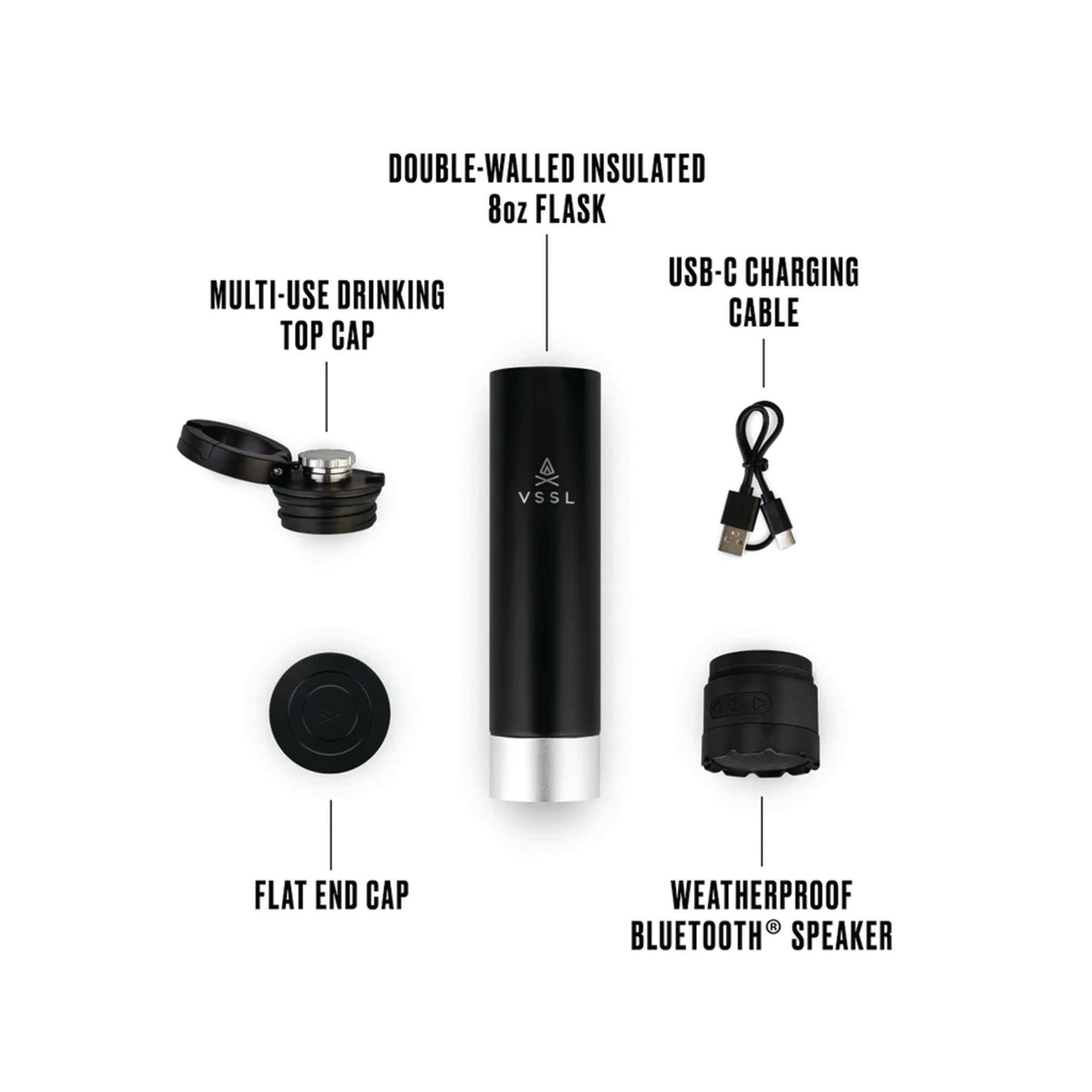 VSSL | Insulated Flask + Speaker