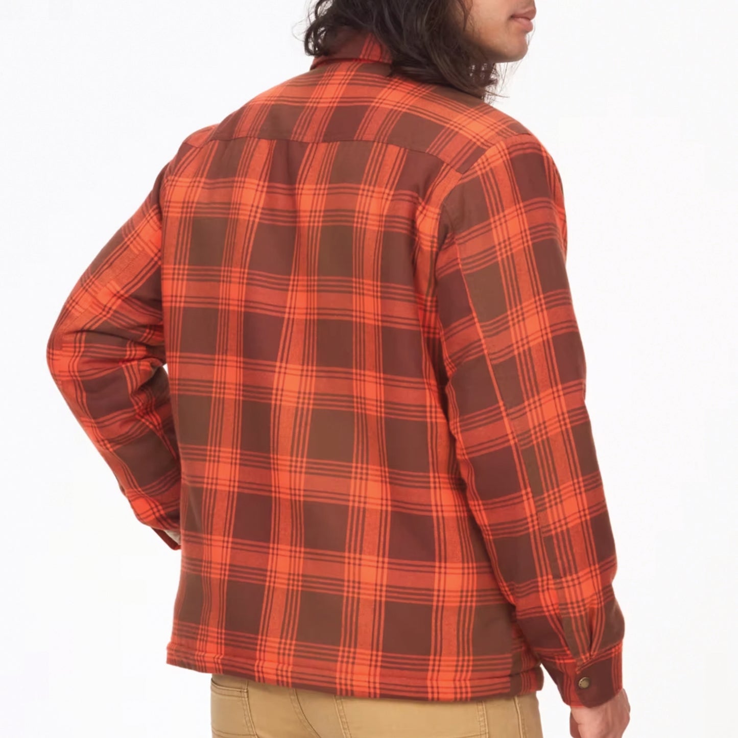 MARMOT MEN'S RIDGEFIELD HW SHERPA-LINED FLANNEL SHIRT JACKET
