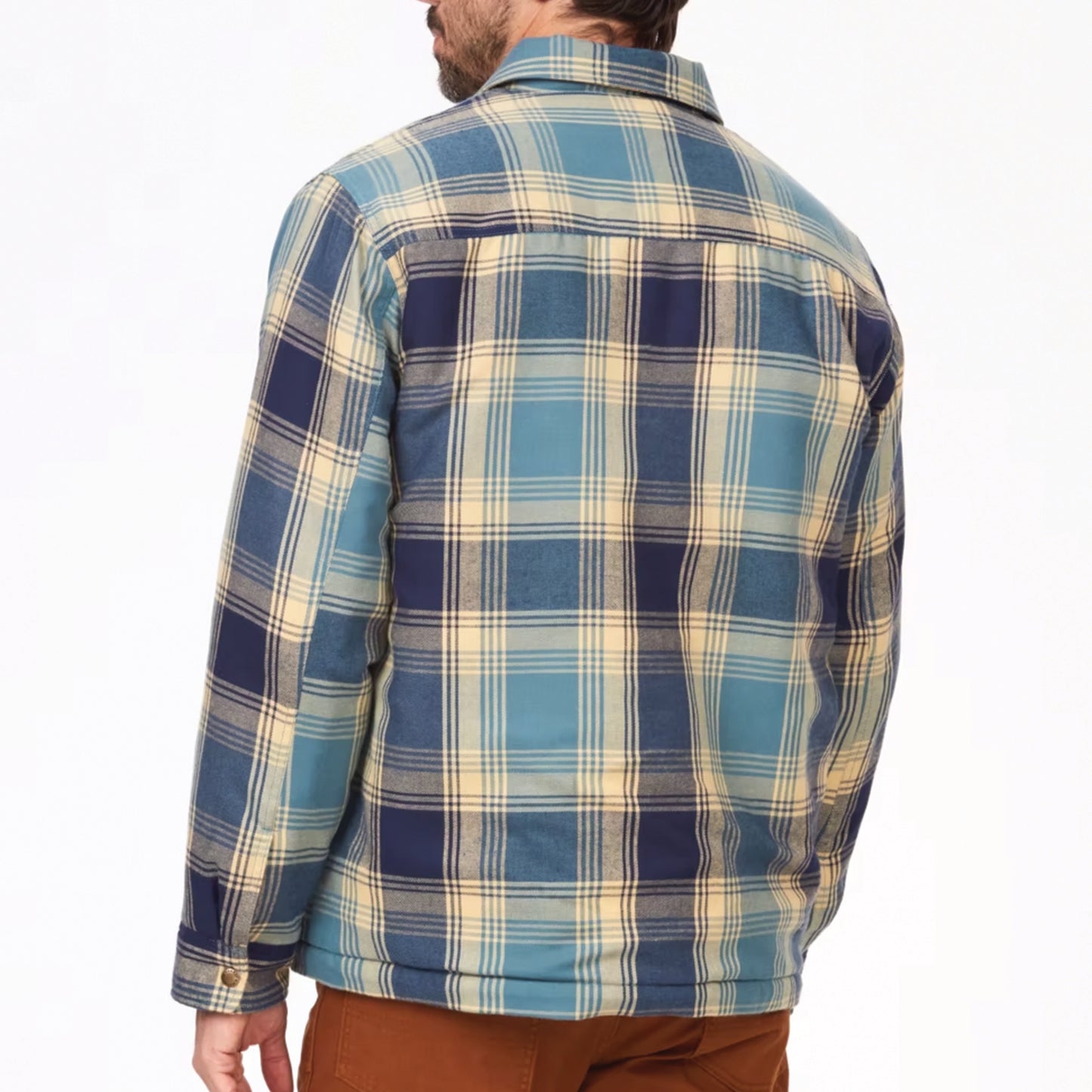 MARMOT MEN'S RIDGEFIELD HW SHERPA-LINED FLANNEL SHIRT JACKET