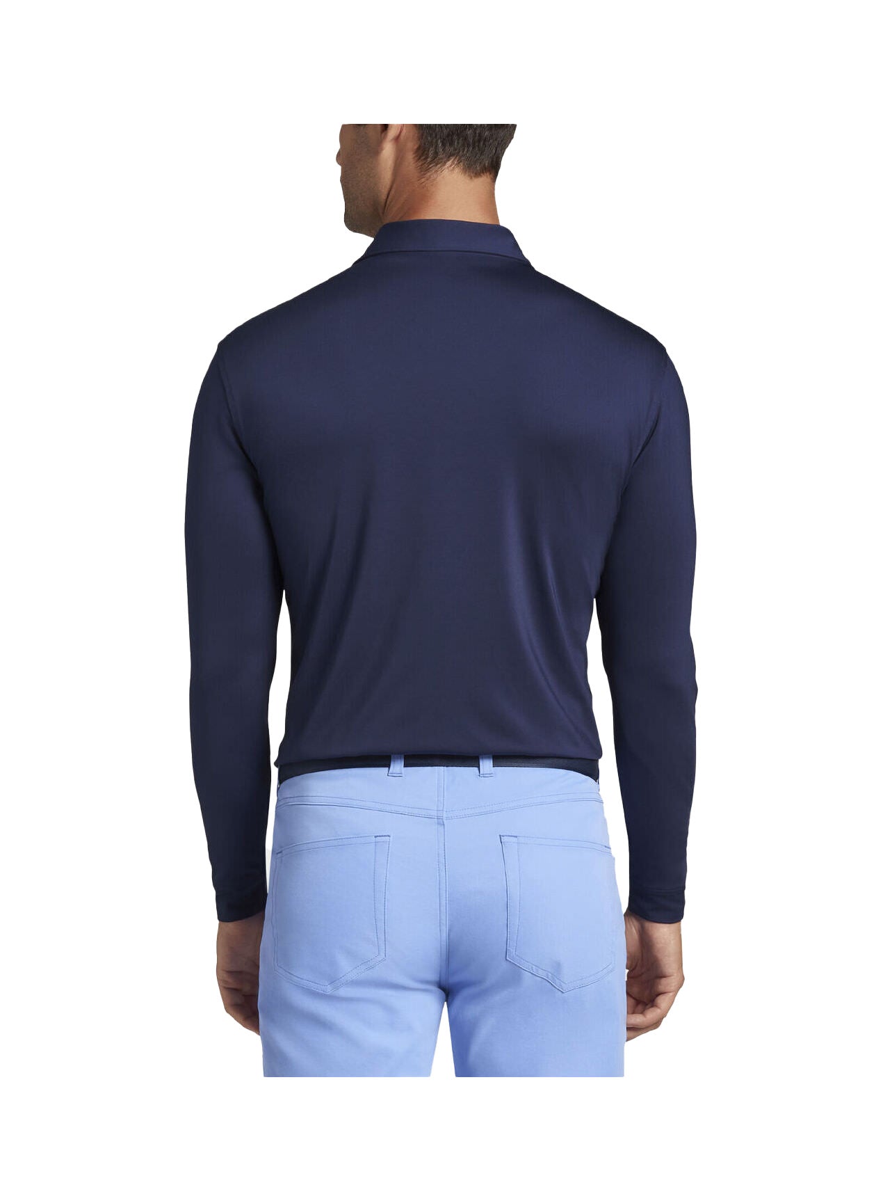 Peter Millar | Men's Solid Performance Long-Sleeve Jersey Polo