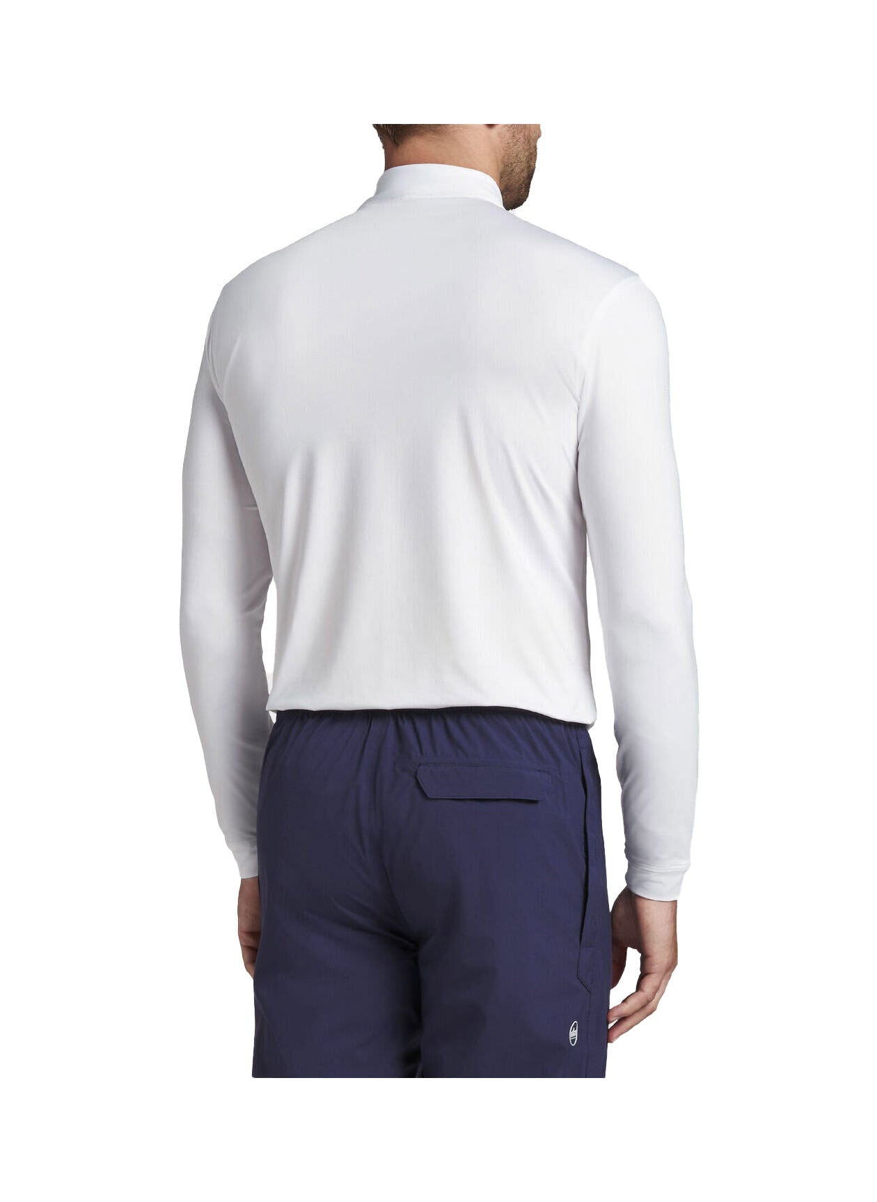 Peter Millar | Men's Solid Performance Long-Sleeve Jersey Polo
