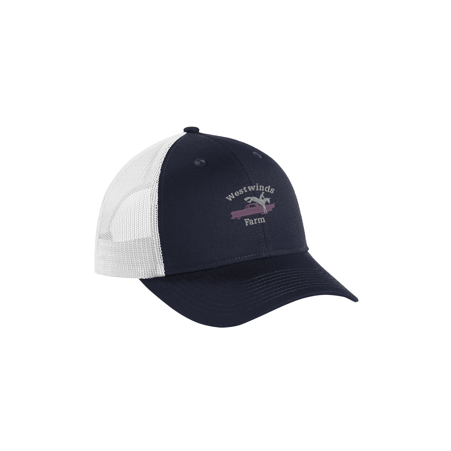 Port Authority® | Low-Profile Snapback Trucker Cap (Westwinds Farm)