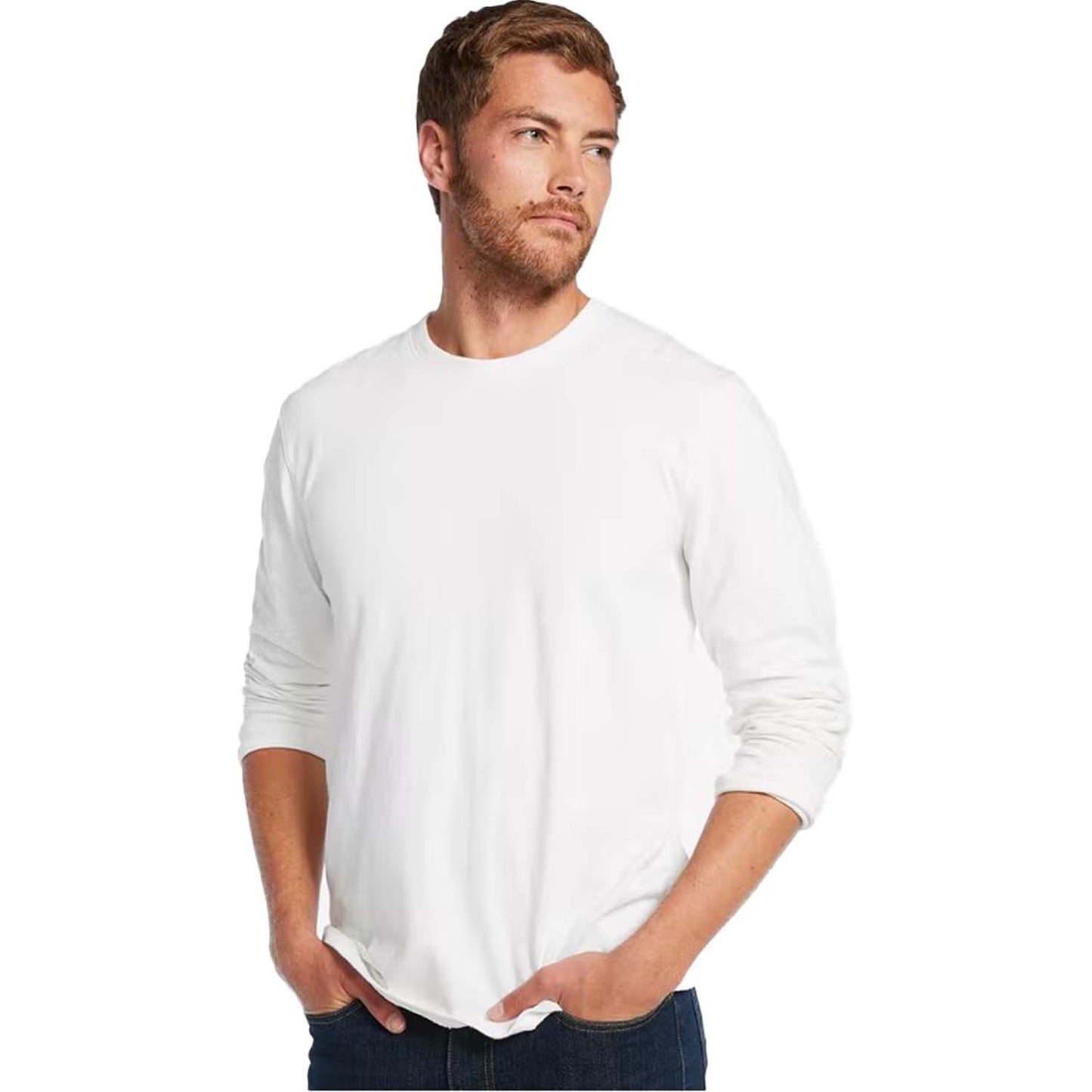 AMERICAN GIANT PREMIUM SLUB CREW T LONG SLEEVE