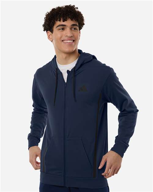 Adidas | Men's Game & Go Fleece Full-Zip Hooded Sweatshirt AT208