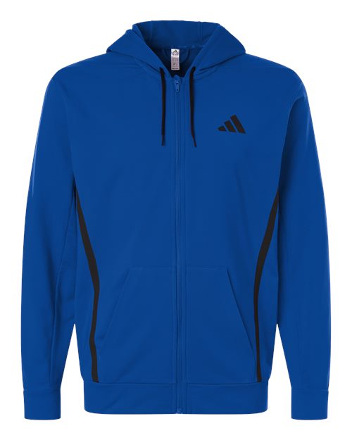 Adidas | Men's Game & Go Fleece Full-Zip Hooded Sweatshirt AT208