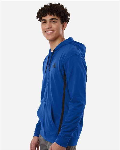 Adidas | Men's Game & Go Fleece Full-Zip Hooded Sweatshirt AT208
