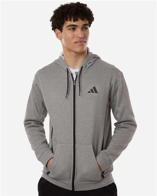 Adidas | Men's Game & Go Fleece Full-Zip Hooded Sweatshirt AT208