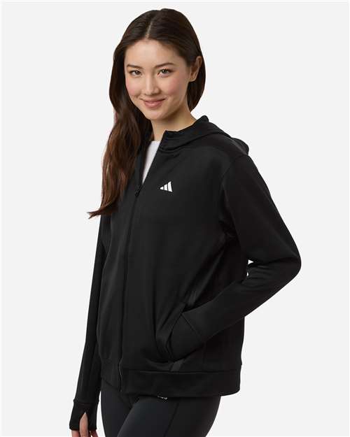 Adidas | Women's Game & Go Fleece Full-Zip Hooded Sweatshirt AT209