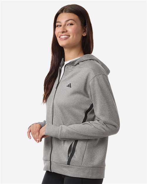 Adidas | Women's Game & Go Fleece Full-Zip Hooded Sweatshirt AT209