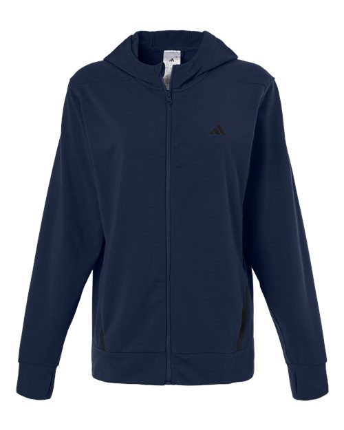 Adidas | Women's Game & Go Fleece Full-Zip Hooded Sweatshirt AT209