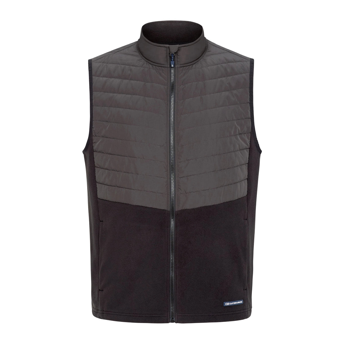 Cutter & Buck | Men's Woodland Epic Versatility Recycled Insulated Hybrid Fleece Full Zip Vest