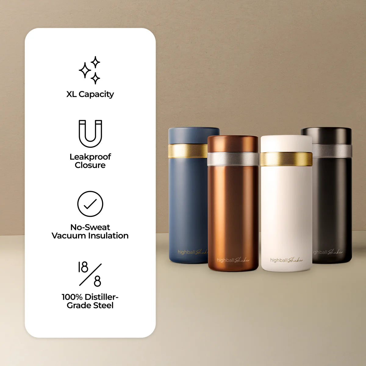 High Camp Flasks | Highball Shaker