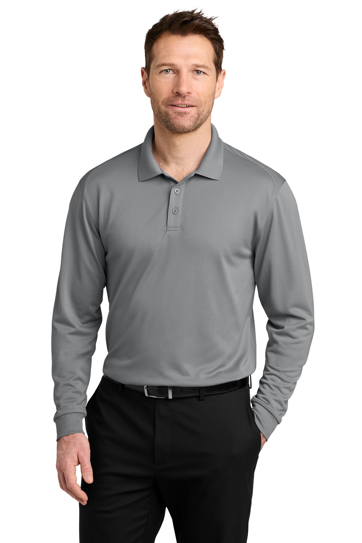 Port Authority | Men's Wearever Performance Pique Long Sleeve Polo (MAHHC)