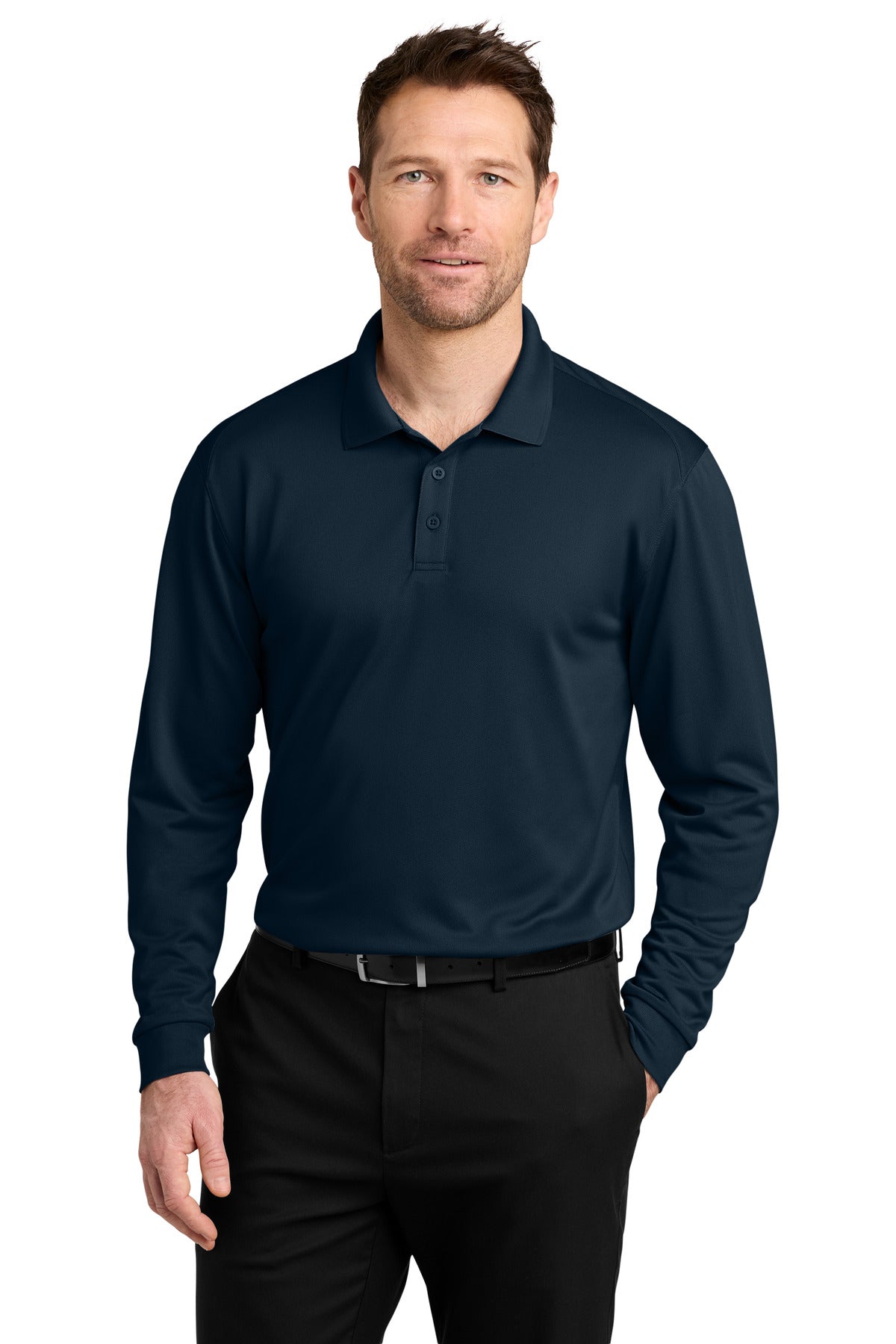 Port Authority | Men's Wearever Performance Pique Long Sleeve Polo (MAHHC)