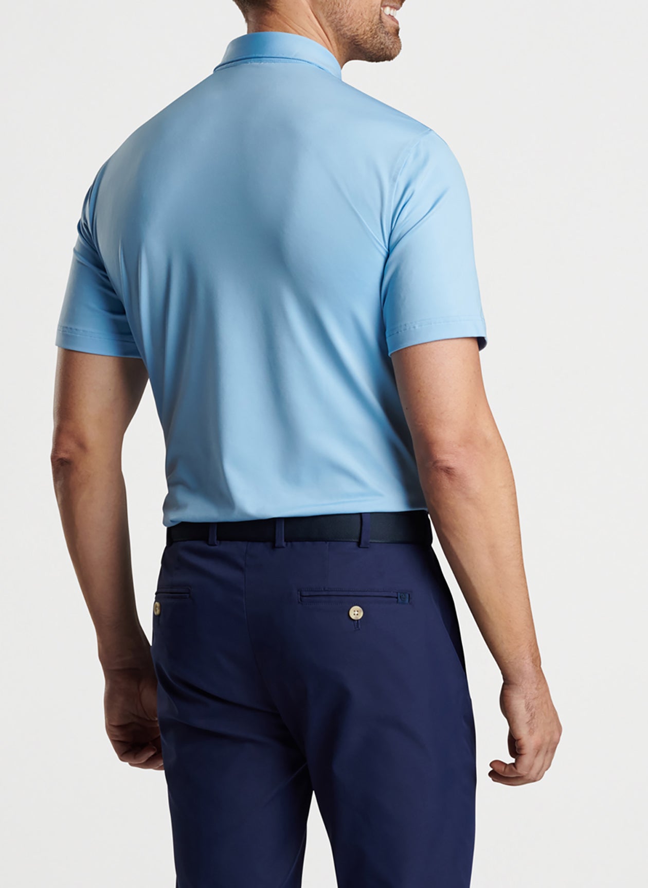 Peter Millar | Men's Solid Performance Polo - Self Collar
