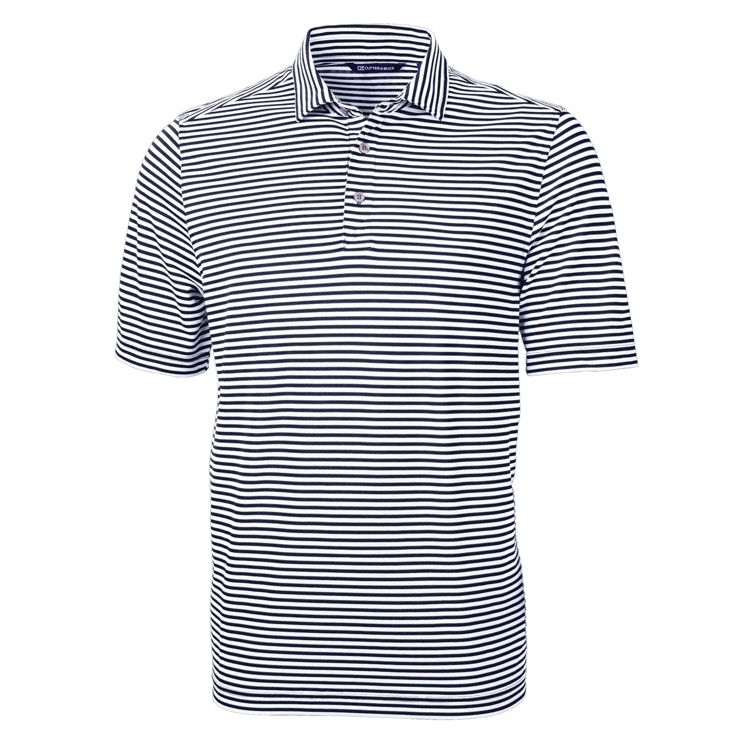 Cutter & Buck | Men's Virtue Eco Pique Stripe Recycled Polo