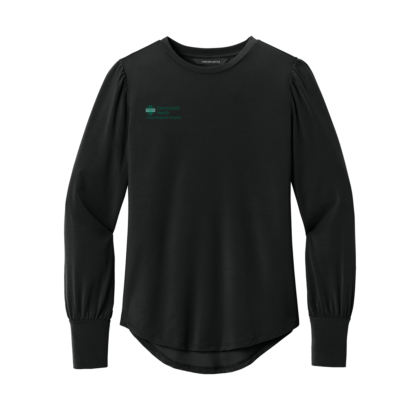 Mercer+Mettle | Women’s Stretch Jersey Long Sleeve Blouson Top (VRH)