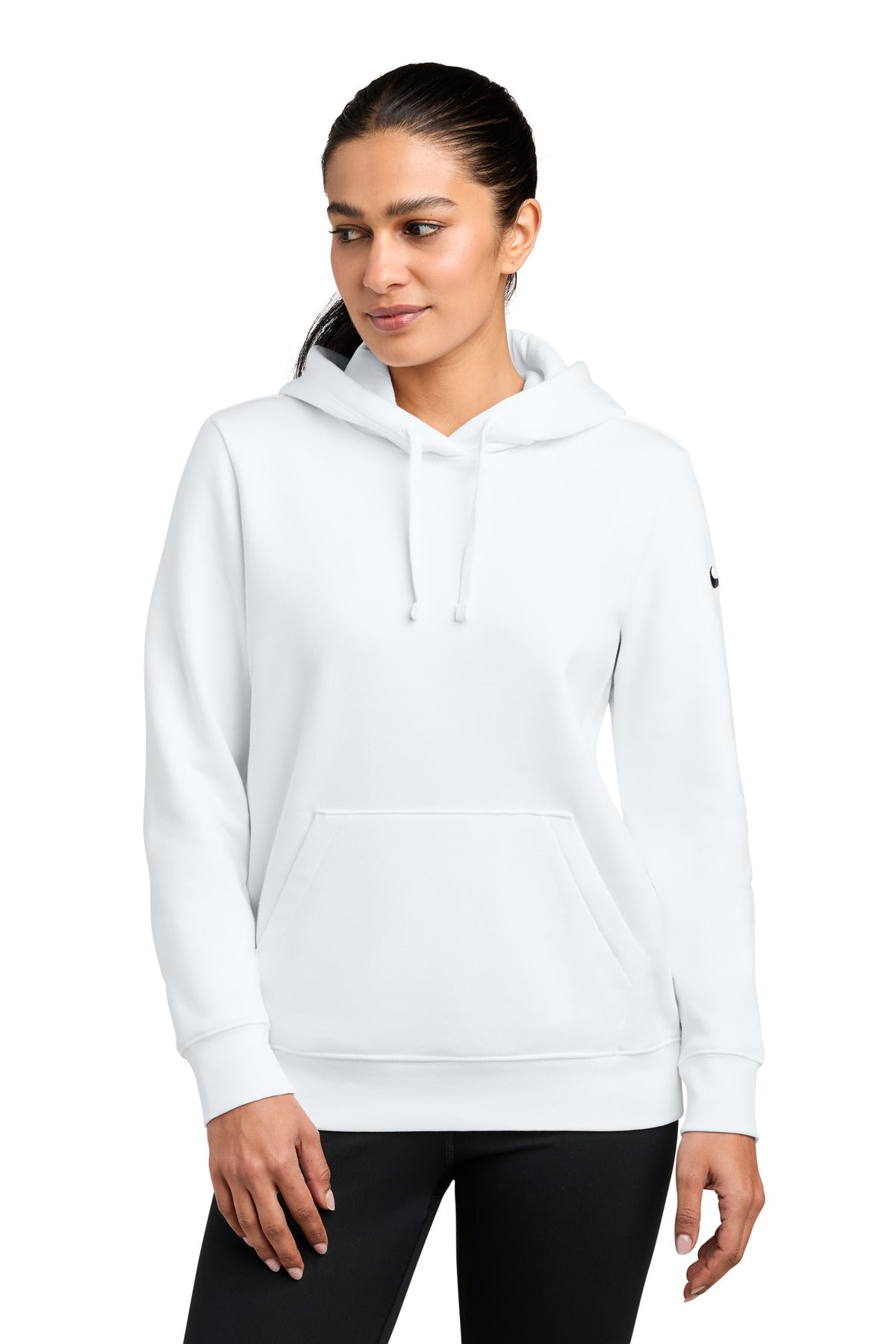 Nike | Women's Club Fleece Sleeve Swoosh Pullover Hoodie (Woodstock)