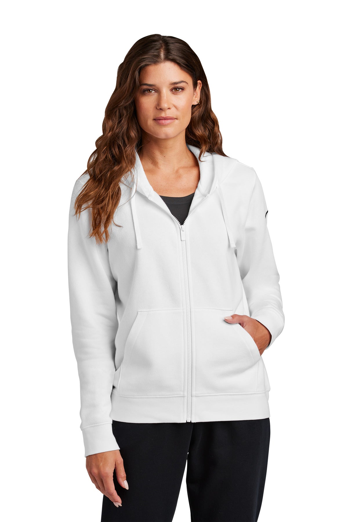 Nike | Women's Club Fleece Sleeve Swoosh Full-Zip Hoodie NKFD9890