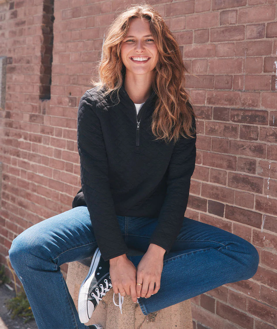Marine Layer | Women's Corbet Quarter Zip Pullover