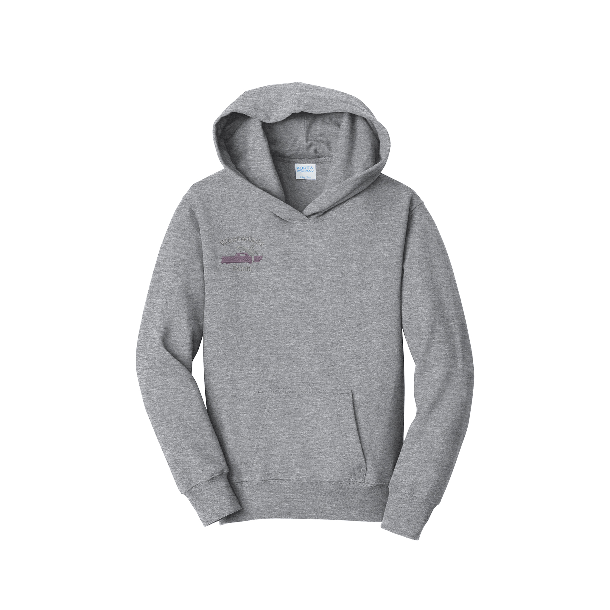 Port & Company® | Youth Fan Favorite™ Fleece Pullover Hooded Sweatshirt (Westwinds Farm)