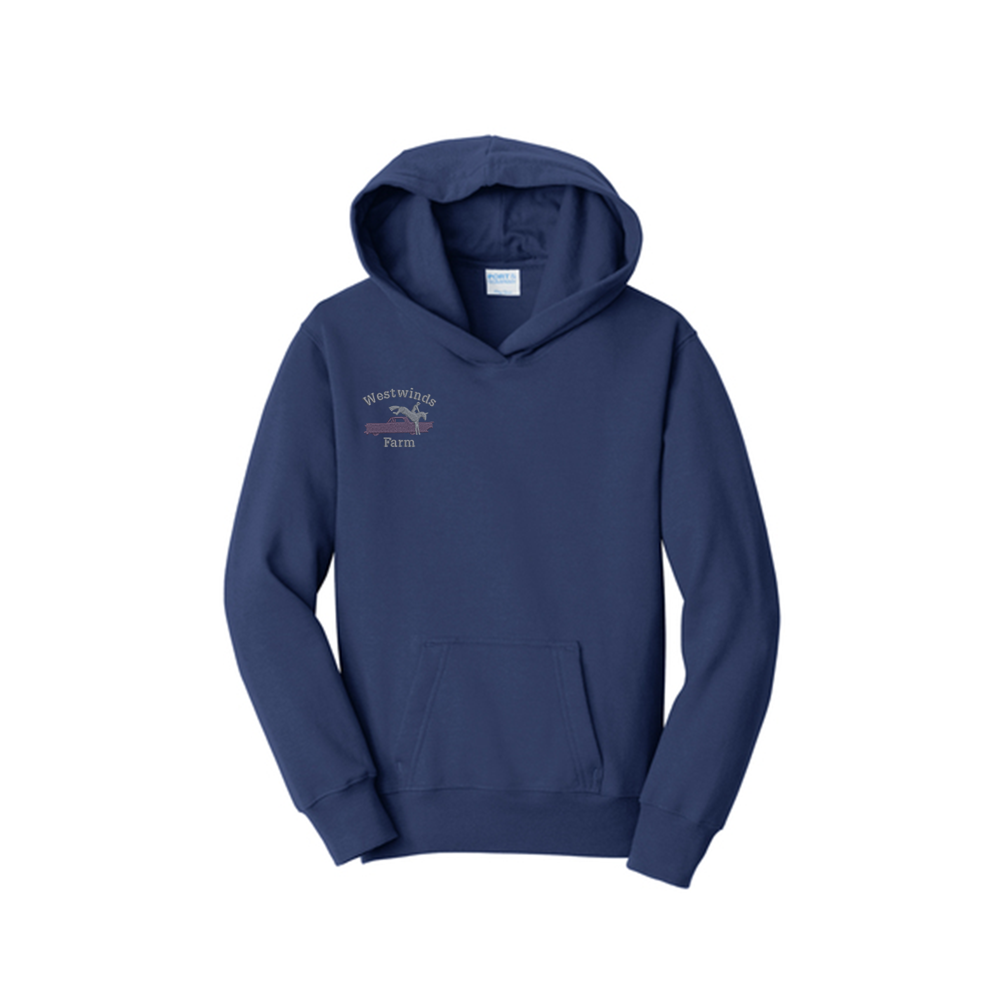 Port & Company® | Youth Fan Favorite™ Fleece Pullover Hooded Sweatshirt (Westwinds Farm)