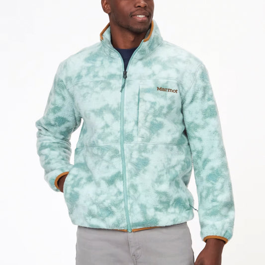 MARMOT MEN'S AROS PRINTED FULL ZIP FLEECE JACKET