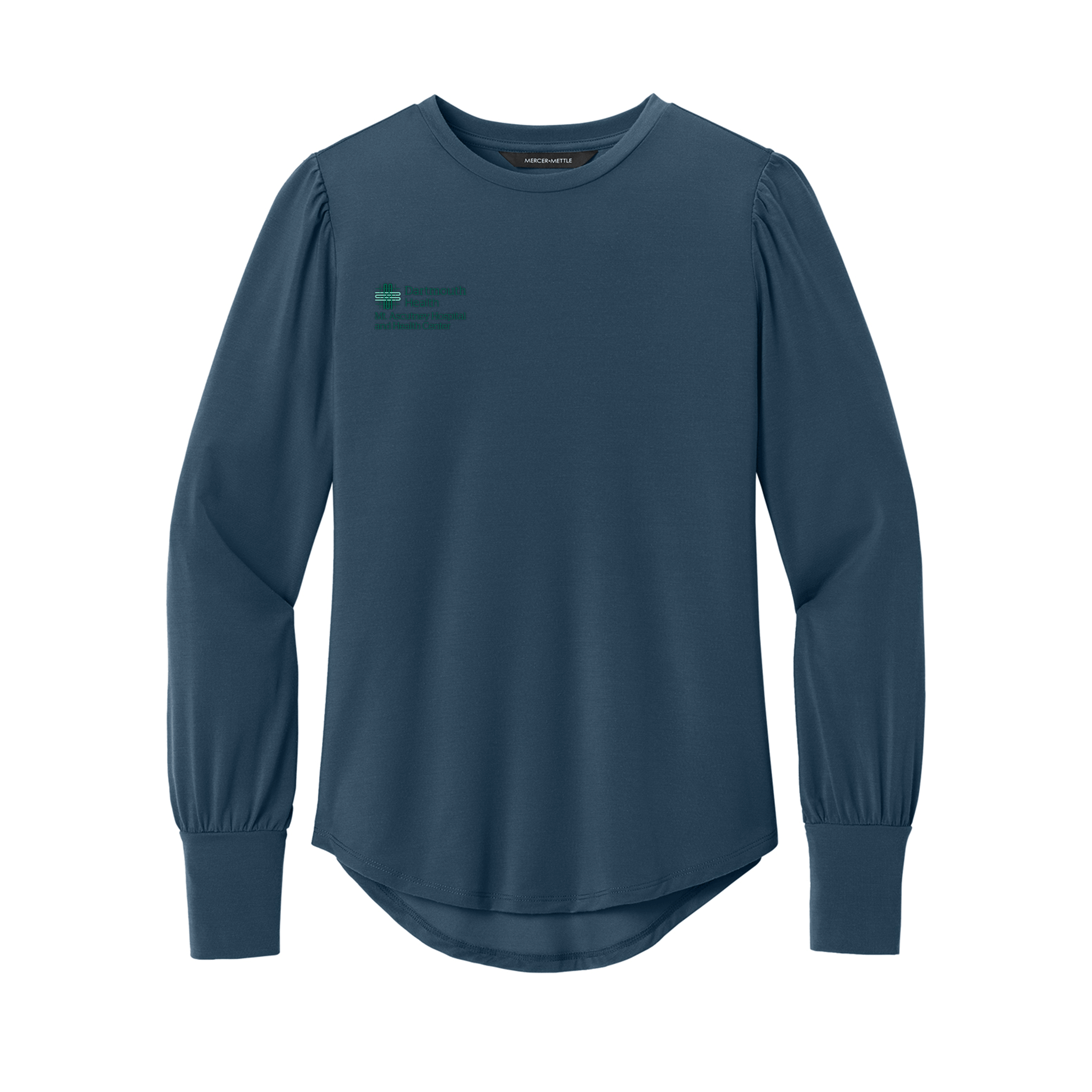 Mercer+Mettle | Women’s Stretch Jersey Long Sleeve Blouson Top (MAHHC)